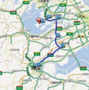 杭州至苏州西山路线
