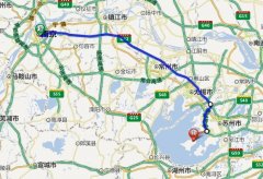 南京至苏州西山路线